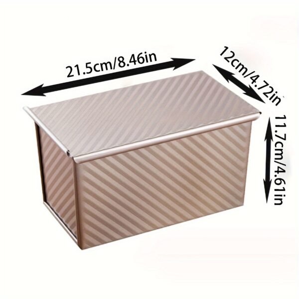 450g Carbon Steel Non-Stick Loaf Pan with Lid (Premium Baking Mold)