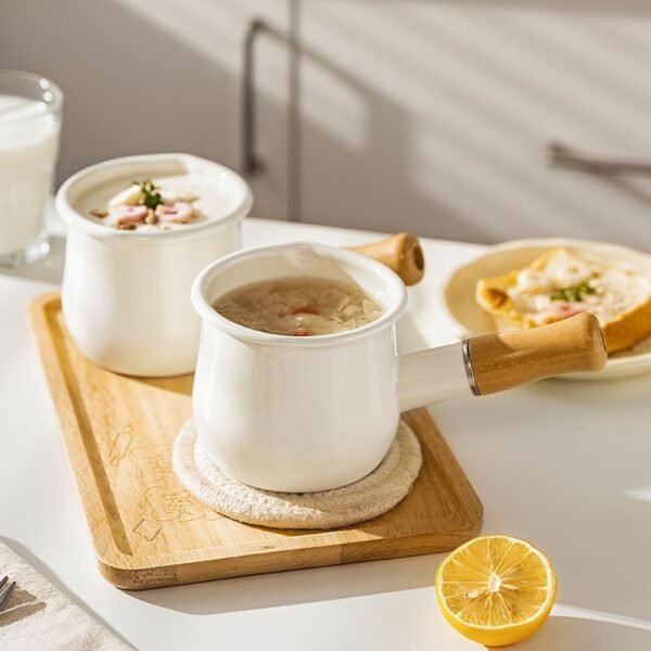 Compact Enamel Milk Pot