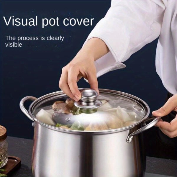 Versatile Large Stainless Steel Stock Pot
