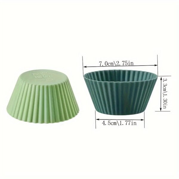 197e739f-d2cf-455d-8e49-e7fb5539a874.jpg 24 Pack of Reusable Silicone Liners for Cupcakes And Muffins