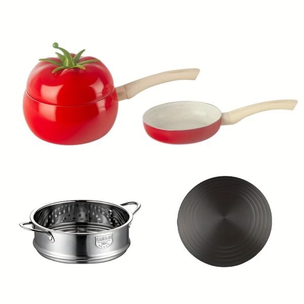 Fruit Tomato Shape Frying Pan Cooking Pot Tomato Shape Cooking Pot