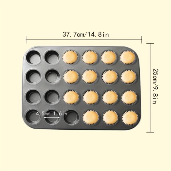 251bb744-05d0-4e25-b70f-44ac44a95db7.jpg 24-Cup Mini Cake Mold Muffin Cupcake Baking Pan for Home Use