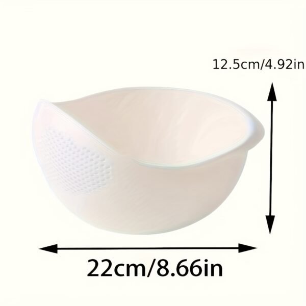 1pc Durable Colander Bowl with Built-in Filter