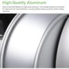 1pc of Odem Round Anodized Aluminum Cake Pan Featuring a Removable Base