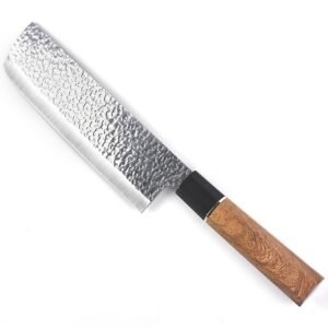 Hand-forged Japanese Hammer Pattern Knife