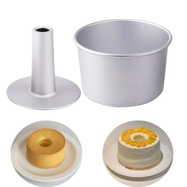 1pc of Odem Round Anodized Aluminum Cake Pan Featuring a Removable Base