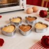 7a048fe6-7461-4e45-8b75-22555aa123ae.jpg 3pcs Aluminum Heart-Shaped Cake Mold Set Fixed Bottom Baking Pans