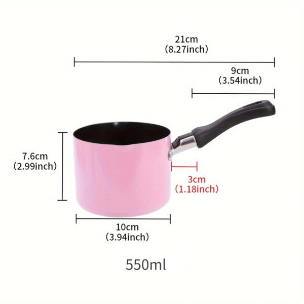 1pc Milk Pan Mini,Colorful Milk Pan pink