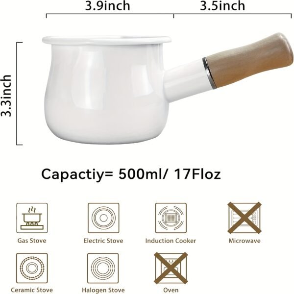 Compact Enamel Milk Pot