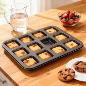 12-Compartment Square Mini Bread Mold