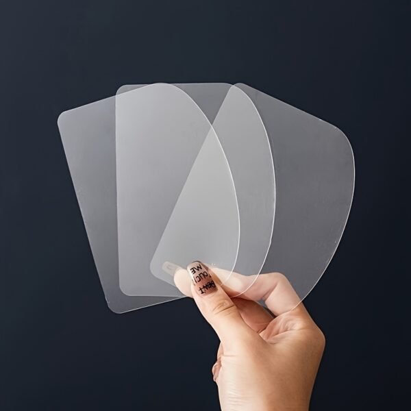 5pcs Transparent Cake Scraper & Smoothing Tool Set Cream Spatula Kit