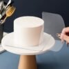 5pcs Transparent Cake Scraper & Smoothing Tool Set Cream Spatula Kit