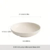 Ceramic Deep Plate with Jumping Knife Pattern | Kitchen Tool