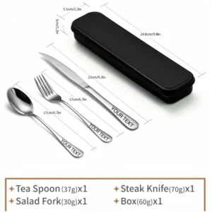 cfbcf338-444c-4c55-9681-0f0c0074a56c.webp Customized Stainless Steel Travel Cutlery Set | Kitchen Essential